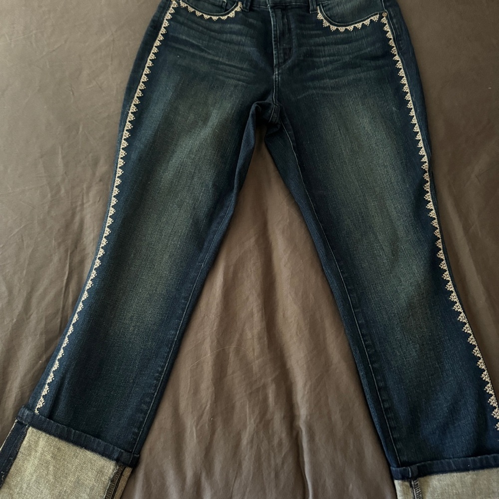 NYDI WIDE CUFF ANKLE JEANS